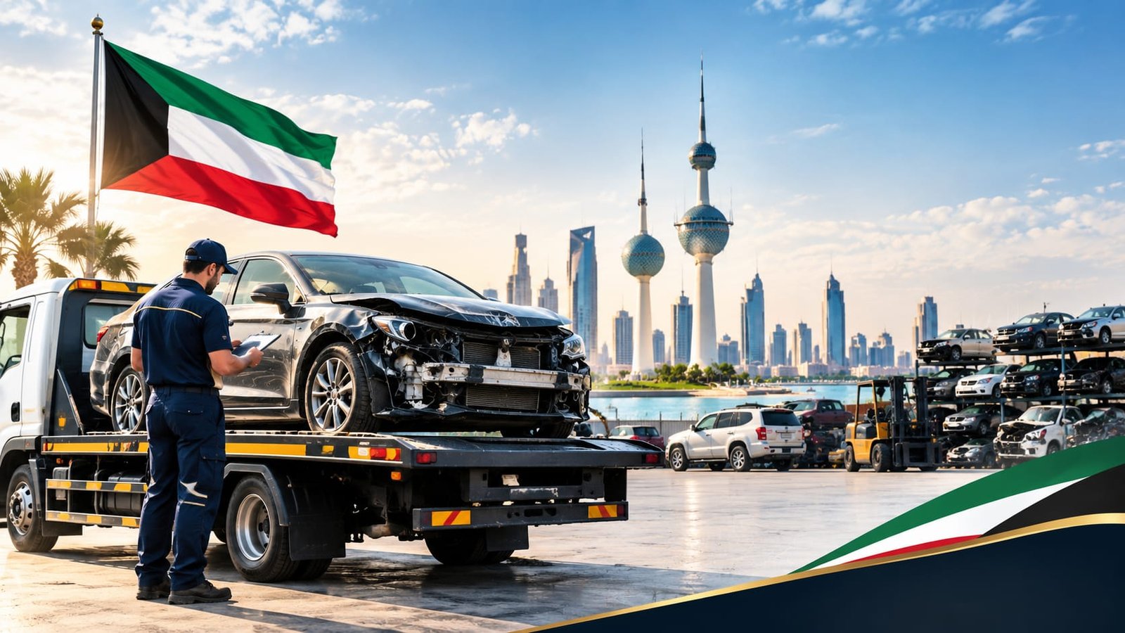 شراء سيارات سكراب وتالفة في الكويت